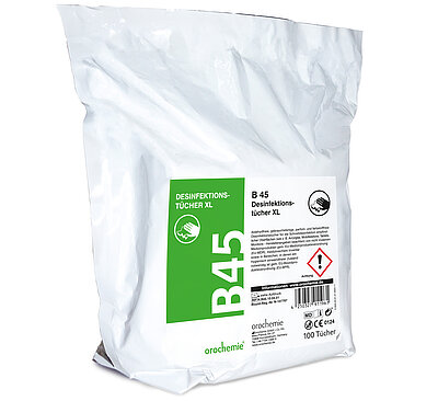 B 45 Desinfektionstücher XL N.B45.10.04.01 B 45 Desinfektionstücher XL